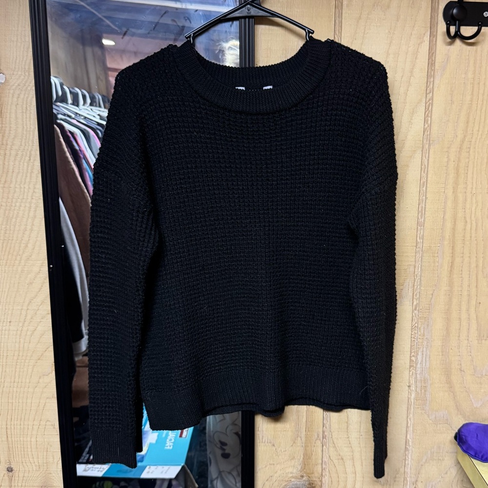 Time and Tru Women's Waffle Stitch Sweater